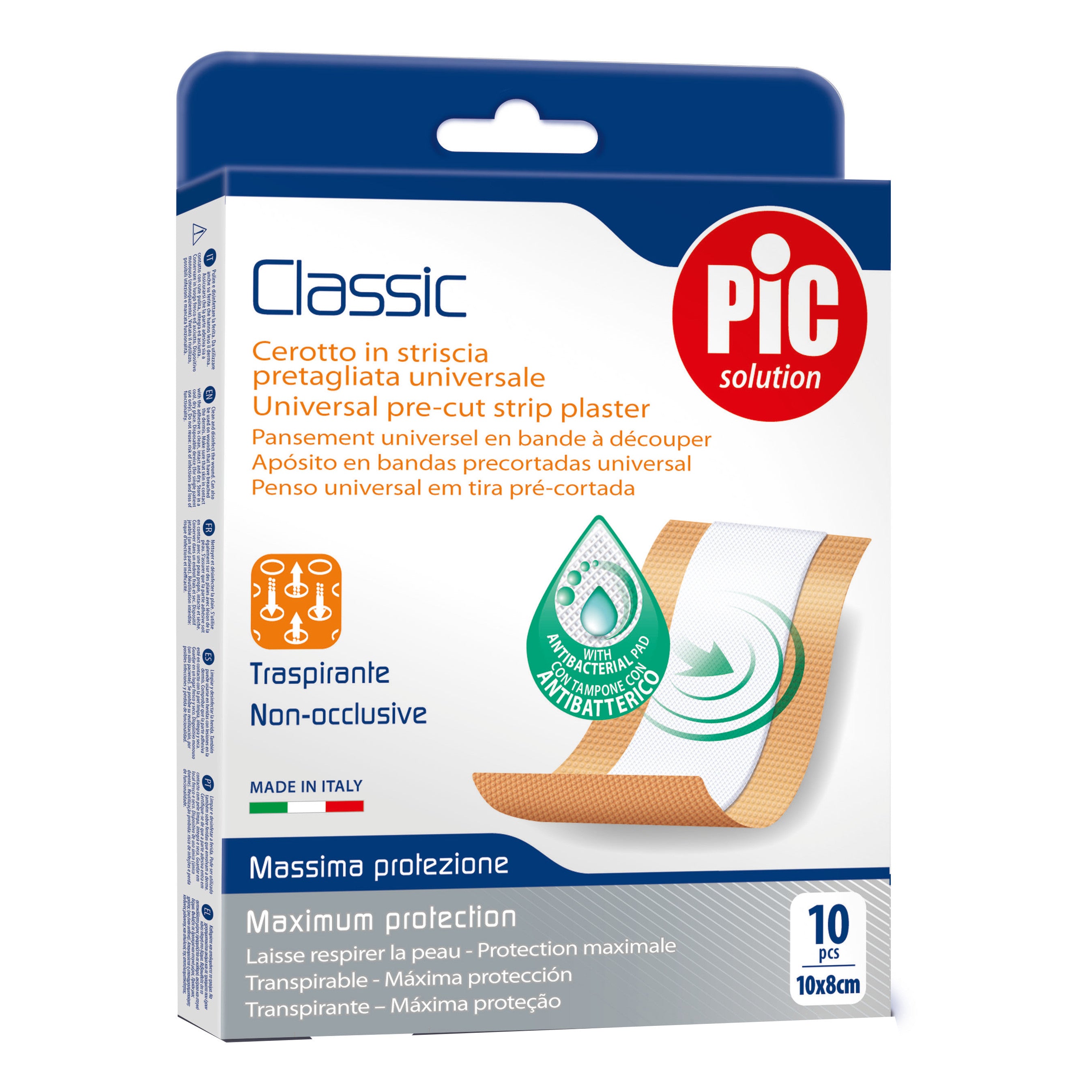 Pic Classic - Cerotto in striscia pretagliata 10x8 cm, 10 cerotti — confronto prezzi