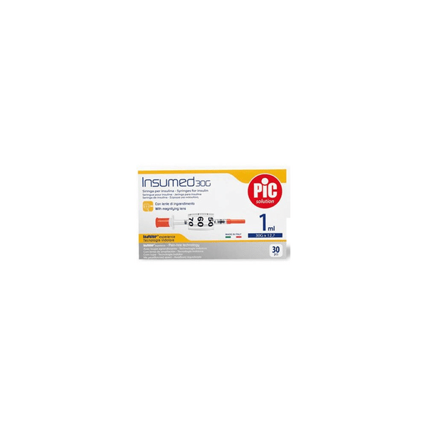 Pic Siringa Per Insulina 1ml 30g 12,7mm 30 Pezzi — confronto prezzi