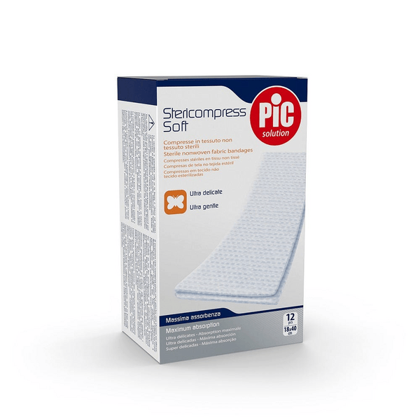 Pic Stericompress Soft Tessuto Non Tessuto 18x40 cm 12 Garze — confronto prezzi
