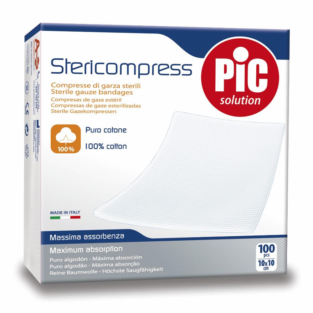 Pic Stericompress - Garza Compressa Sterile 10cm x 10cm, 50 compresse — confronto prezzi