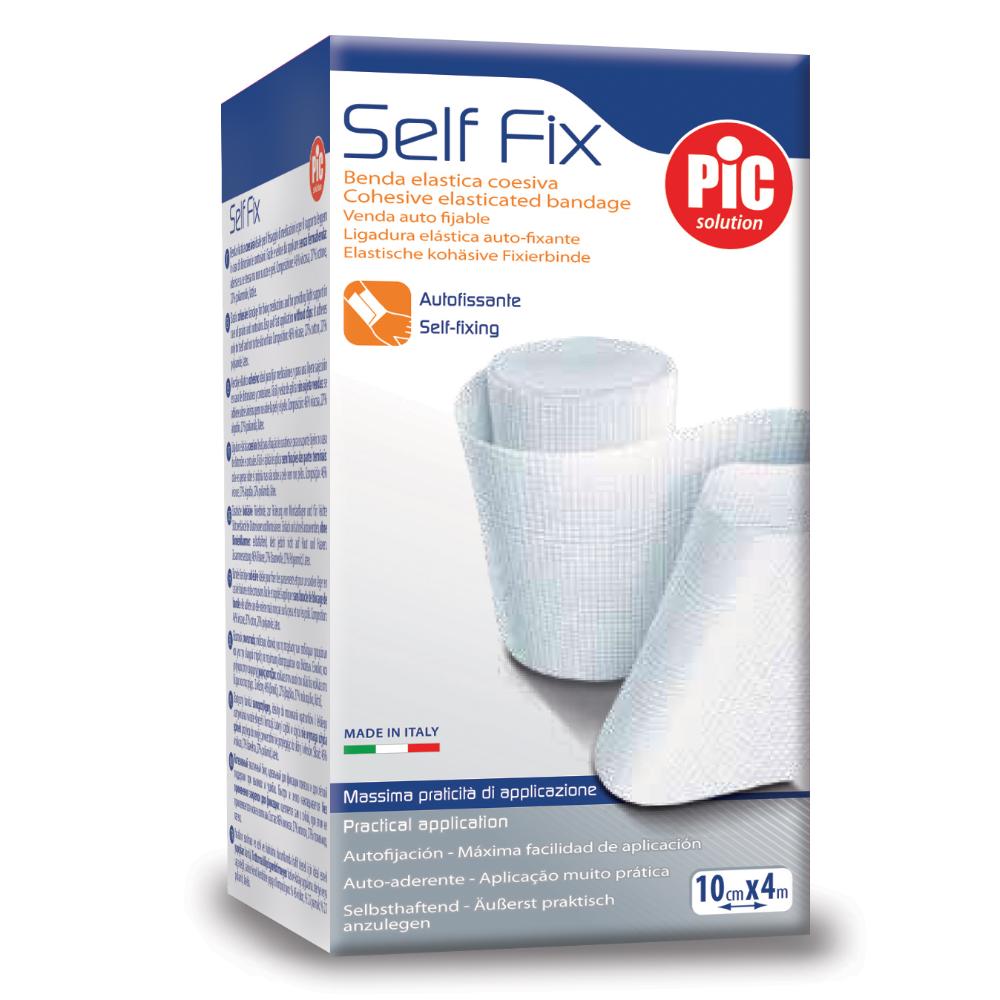 Pic Self Fix - Benda elastica coesiva autofissante per il fissaggio delle medicazioni 8cm x 4m, 1 benda — confronto prezzi