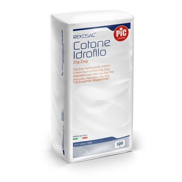 Pic Rekosac Cotone Idrofilo Zig Zag Ovatta 500 g — confronto prezzi
