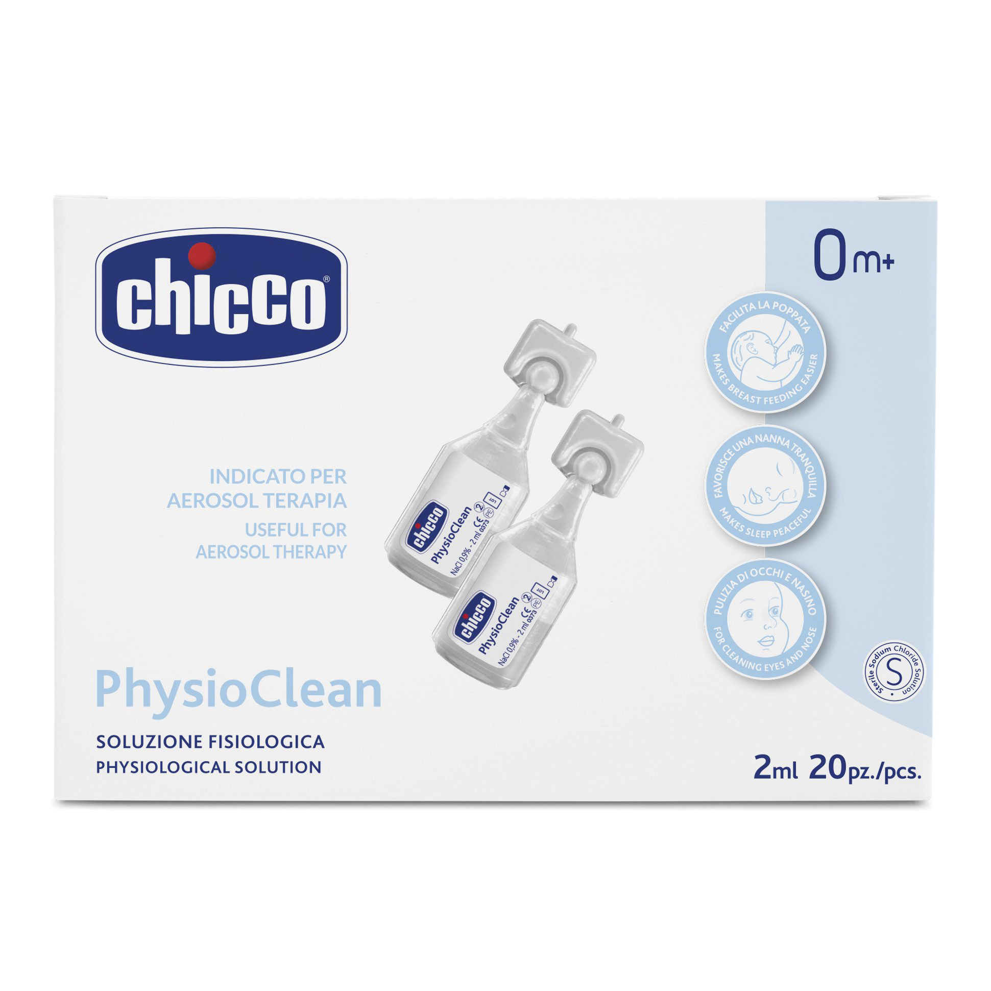 Chicco Soluzione Physioclean 2 ml 20 Pezzi