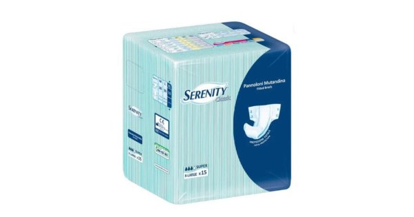 Serenity Classic - Pannolone a Mutandina Super Taglia XL, 15 pannoloni — confronto prezzi