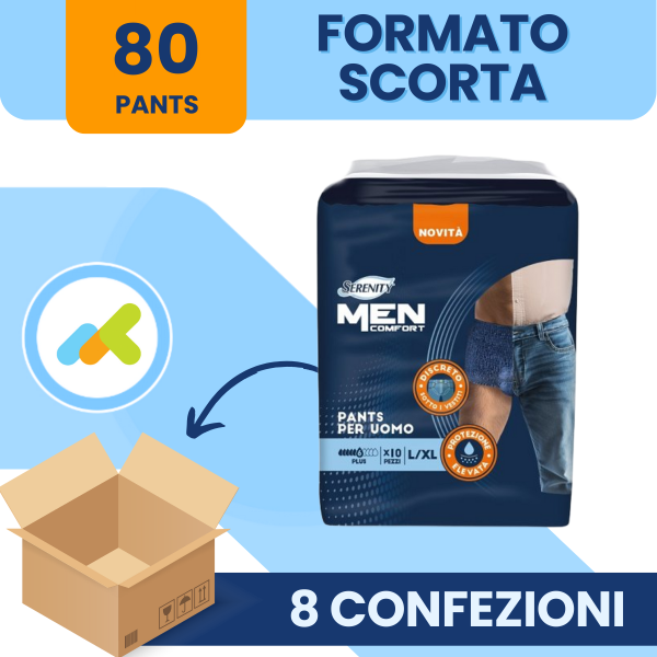 Pannolone a mutandina serenity men comfort plus s/m 10 pezzi