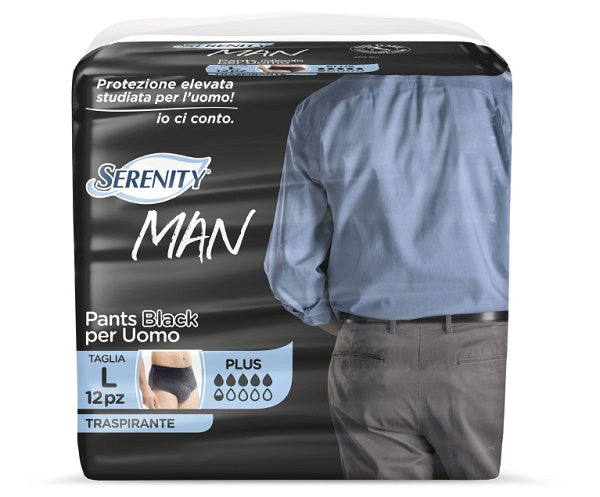 SERENITY MAN PANTS BLACK L 12P — confronto prezzi