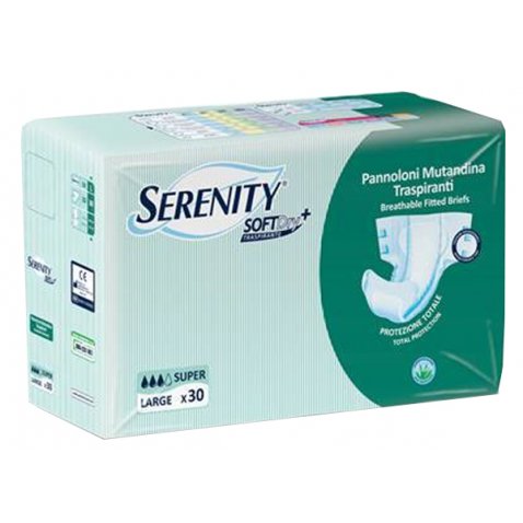 Serenity Soft Dry Super Pannoloni Per Incontinenza Taglia L 30 Pezzi — confronto prezzi