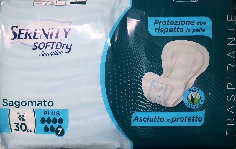 Serenity Soft Dry Sensitive Pannoloni Sagomati Plus Unisex 30 Pezzi — confronto prezzi