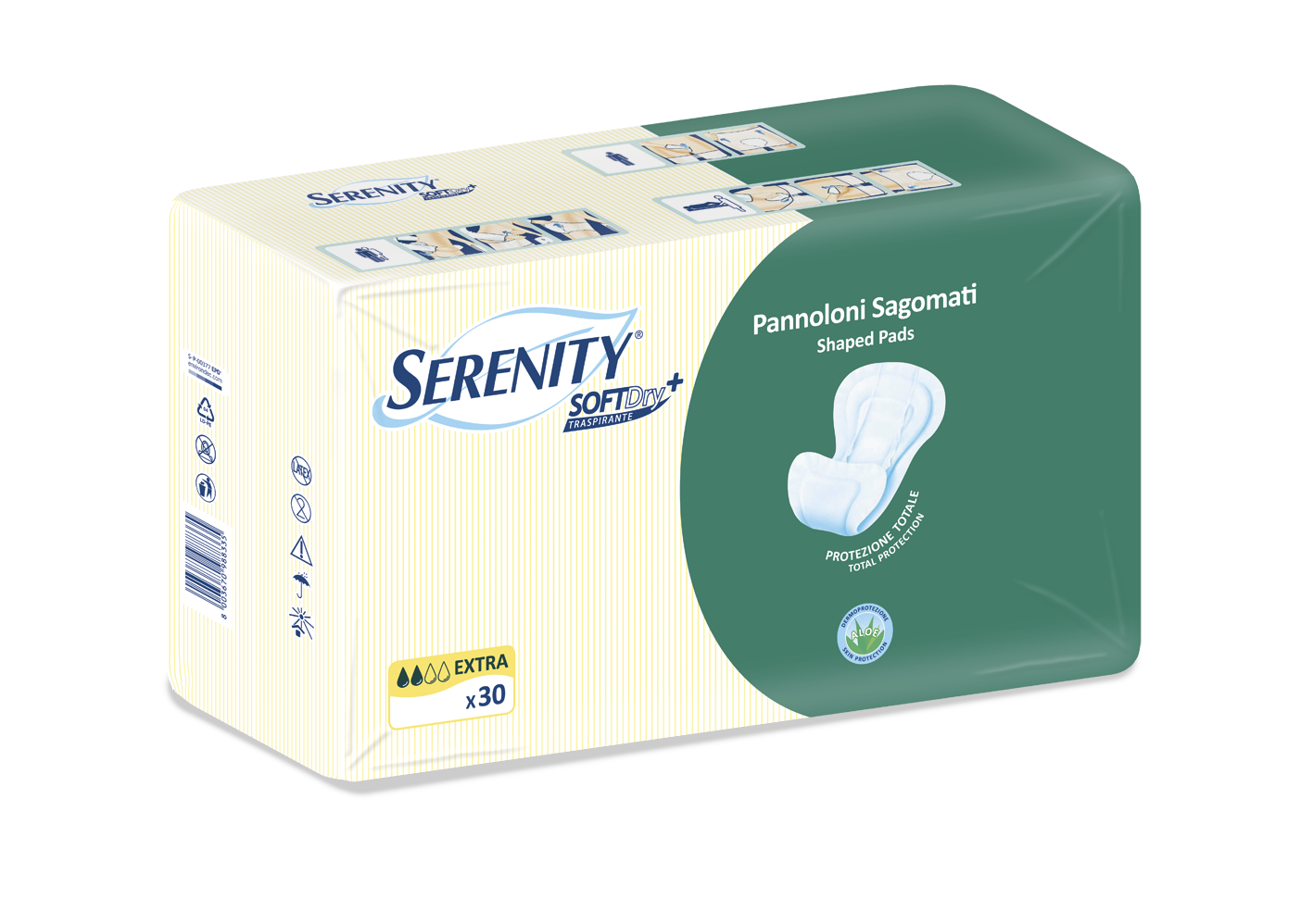 Serenity Soft Dry Sensitive Pannoloni Sagomati Extra 30 Pezzi — confronto prezzi