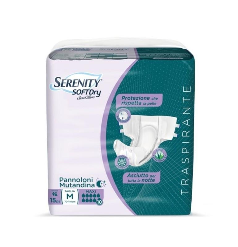 Serenity Maxiplus Pannoloni Mutandina Per Incontinenza Taglia M 15 Pezzi
