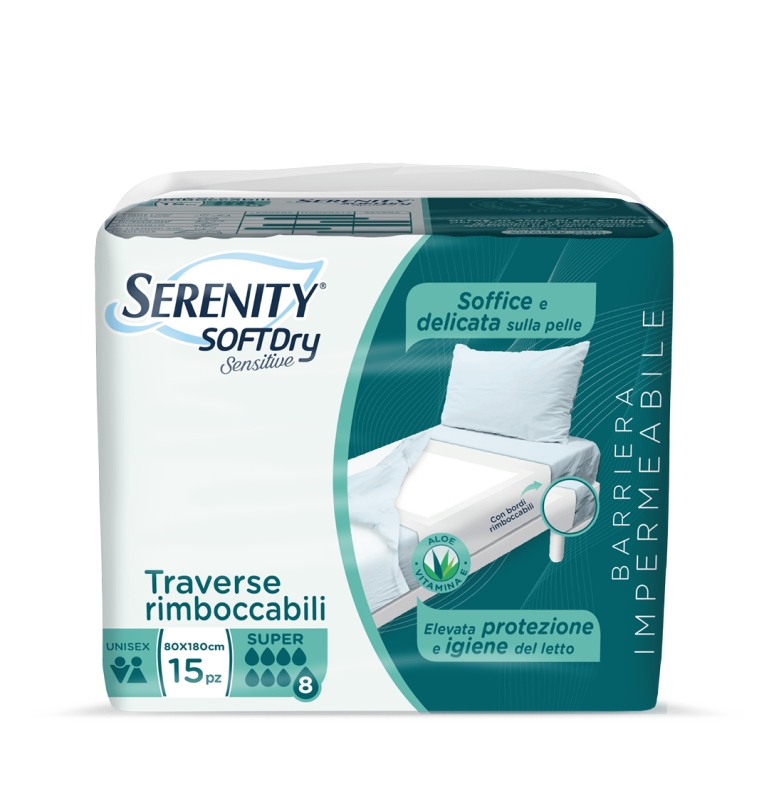 Serenity Soft Dry Sensitive Super Traverse Assorbenti Per Incontinenza 80 X 180cm 30 Pezzi — confronto prezzi