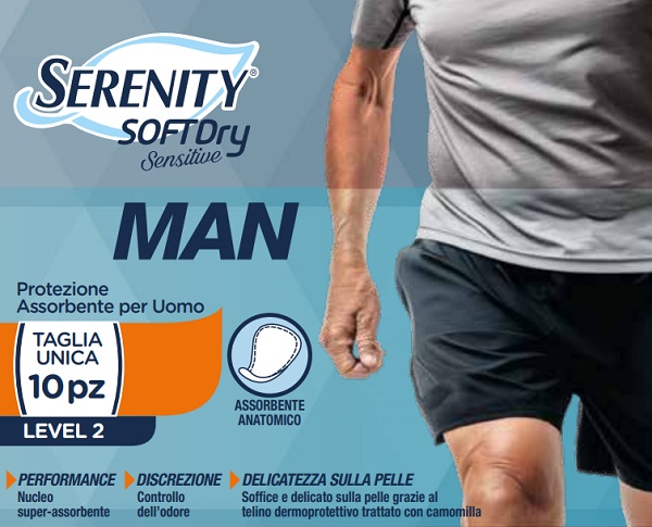 Pannolino serenity man sensitive level 2 10 pezzi