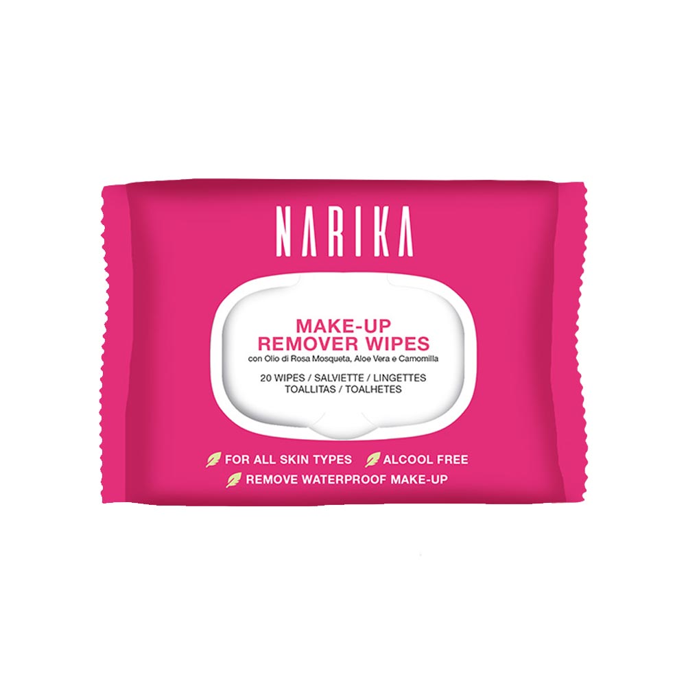 Narika Make Up Remover Wipes Salviettine Struccanti, 20 salviettine