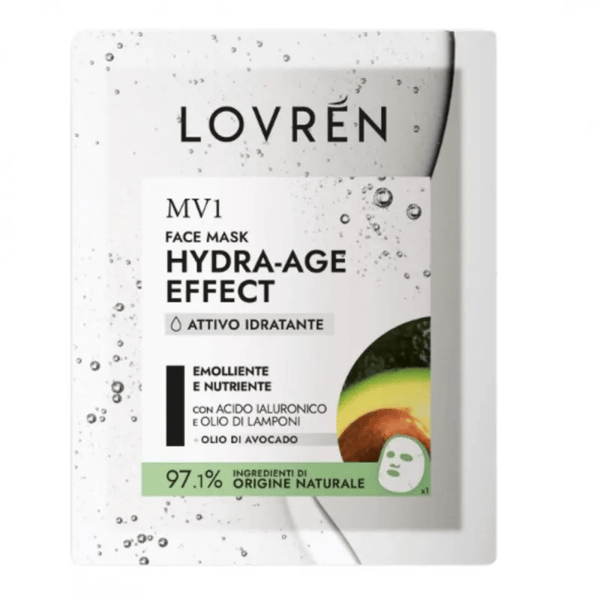 Lovren MV1 Maschera Viso Hydra Age Effetto Idratante e Nutriente 1 Pezzo