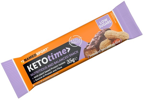 Named Sport KETOtime - Barretta Low Sugar Gusto Arachidi Tostate, 35g