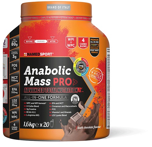 Anabolic Mass Pro Integratore Di Proteine Gusto Dark Chocolate 1,6kg — confronto prezzi