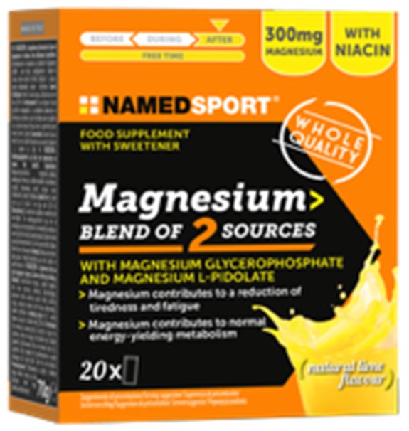 Magnesium Blend of 2 Sources Polvere Orale Gusto Lime 70 g per soluzione orale