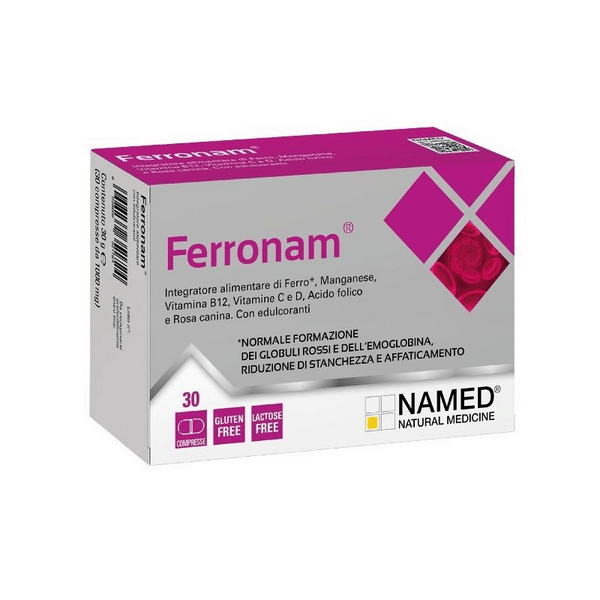 Named Ferronam Integratore di Ferro per Stanchezza e Affaticamento30 Compresse