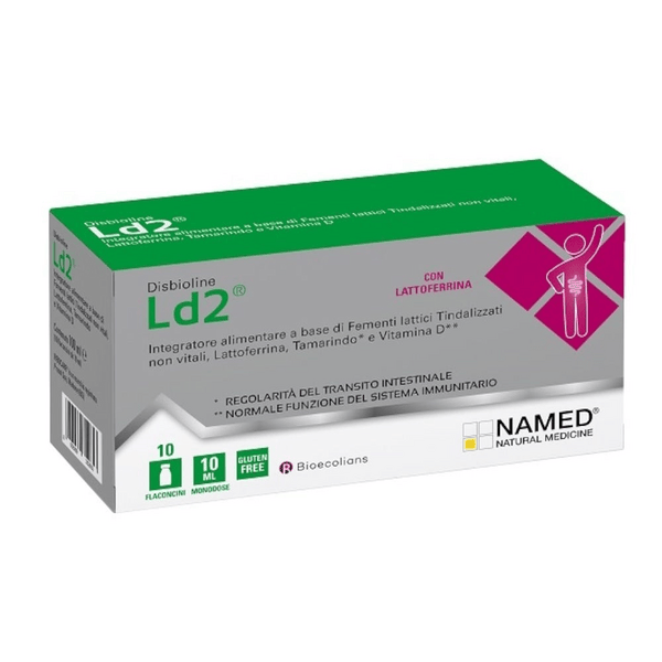 Named LD2 integratore per l’Intestino e il Sistema Immunitario 10 Flaconcini Monodose