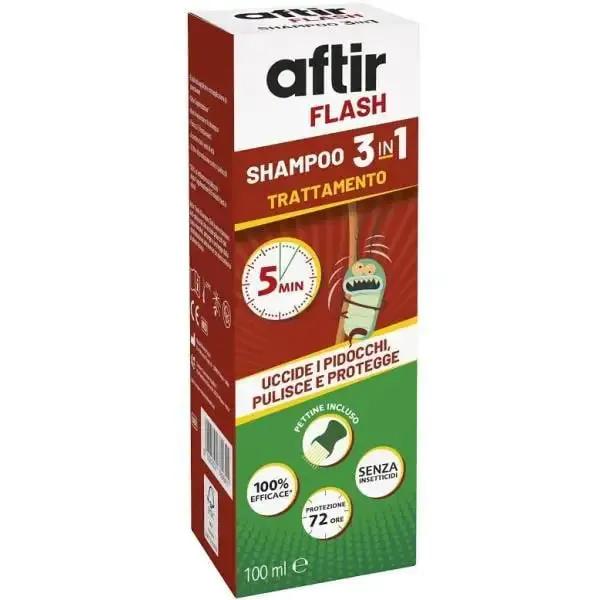 Aftir Flash Shampoo 3in1 100 ml Detergente Prevenzione Pidocchi