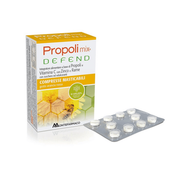 Propoli Mix Defend Integratore Sistema Immunitario 30 Compresse Masticabili
