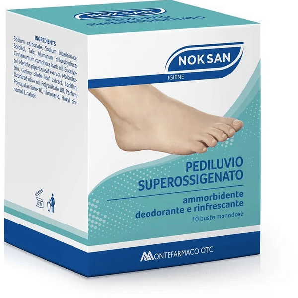 Nok San Pediluvio Superossigenato Ammorbidente e Deodorante 250 g - 10 bustine