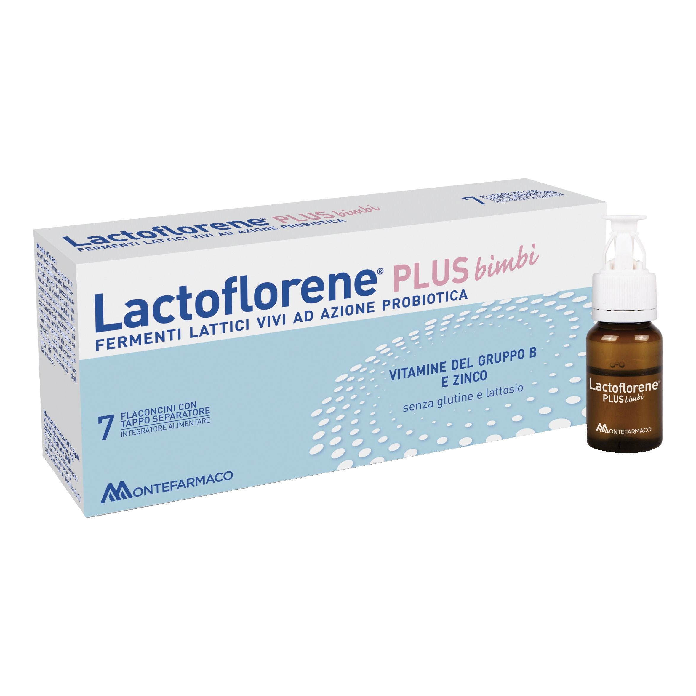 Lactoflorene bimbi plus 7 flaconcini