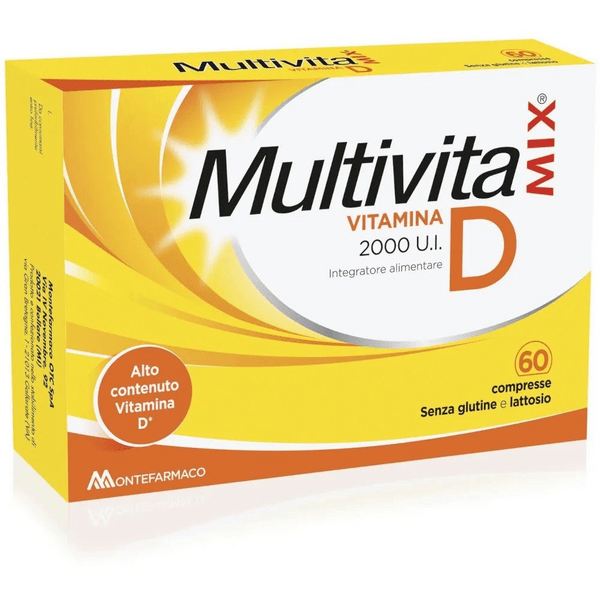 Multivitamix Vitamina D2000 UI Integratore alimentare 60 Compresse — confronto prezzi