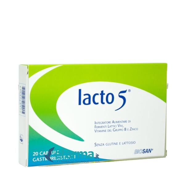 Lacto 5 Integratore Fermenti Lattici 20 Capsule — confronto prezzi