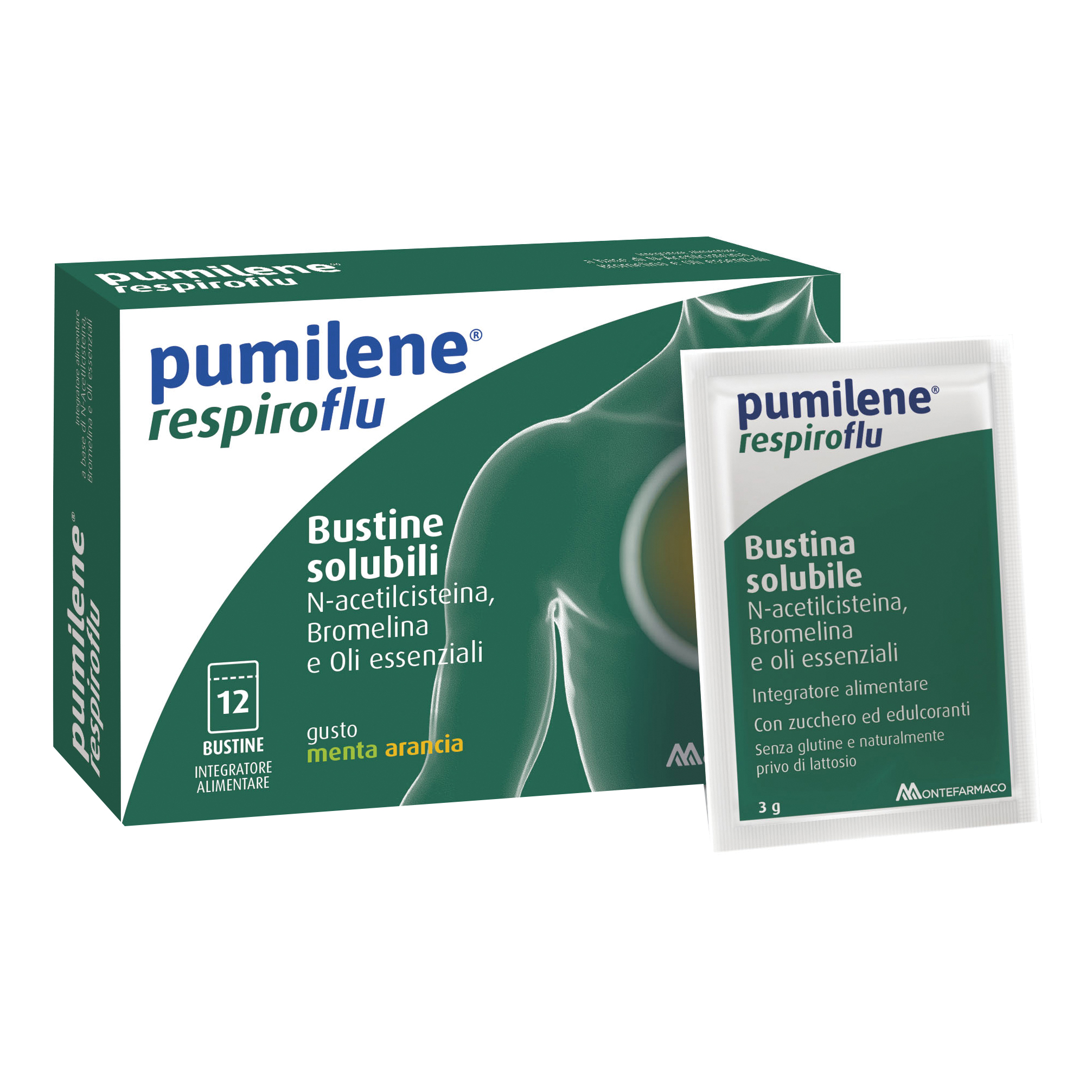 Pumilene respiroflu 12 bustine — confronto prezzi