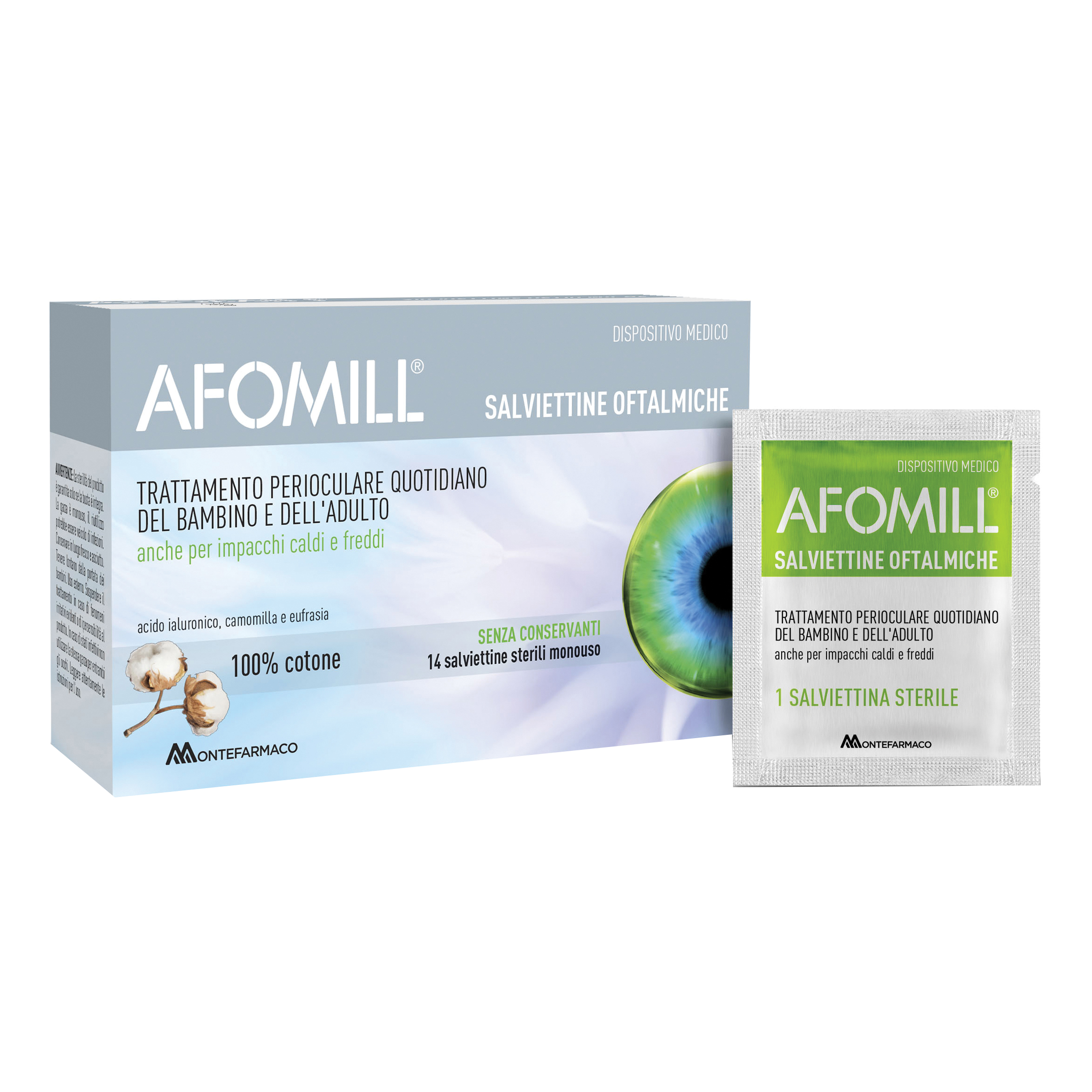 Afomill salviettine oftalmiche 14 pezzi — confronto prezzi