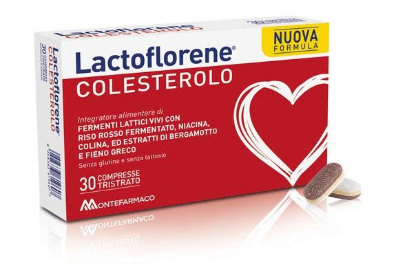 Lactoflorene Colesterolo Integratore Fermenti Lattici e Riso Rosso 30 Compresse