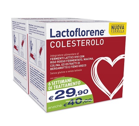 Lactoflorene Colesterolo Confezione Doppia 20 +20 Bustine