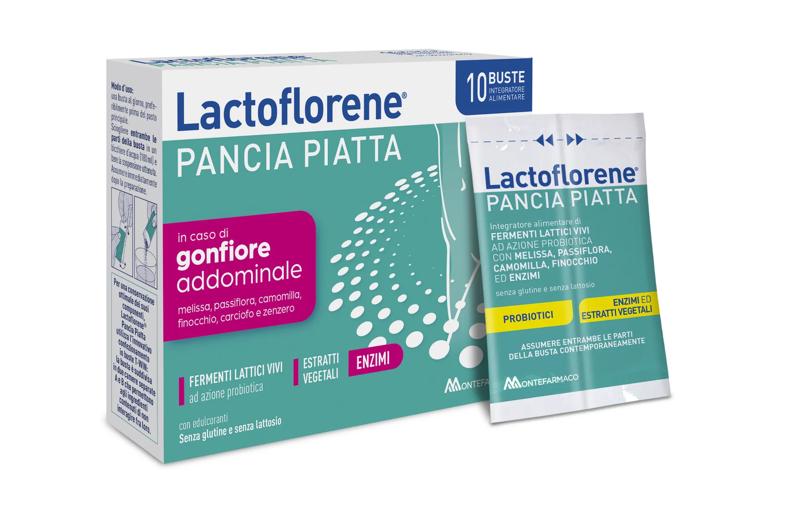 Lactoflorene Pancia Piatta Integratore Gonfiore Addominale 10 Bustine
