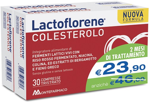 Lactoflorene Colesterolo 30 Compresse Tristrato Bipack 96 g — confronto prezzi