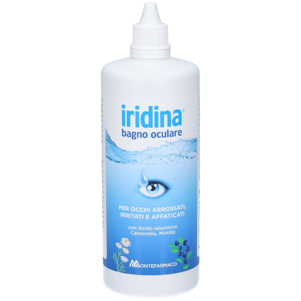 Iridina Bagno Oculare 360 ml Soluzione Detergente Occhi Secchi Irritati e Stanchi