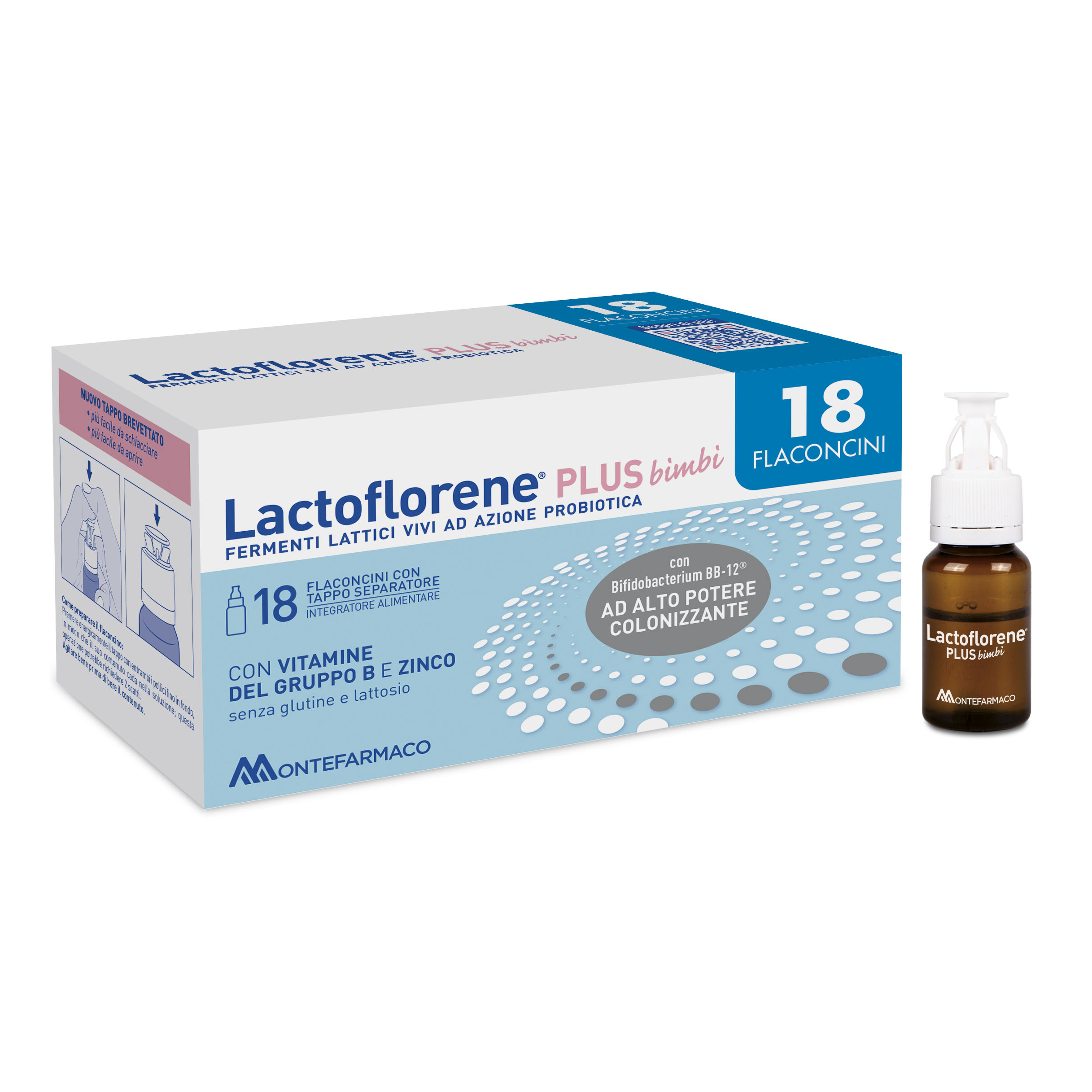Lactoflorene Bimbi Integratore di Fermenti Lattici 18 Flaconcini — confronto prezzi