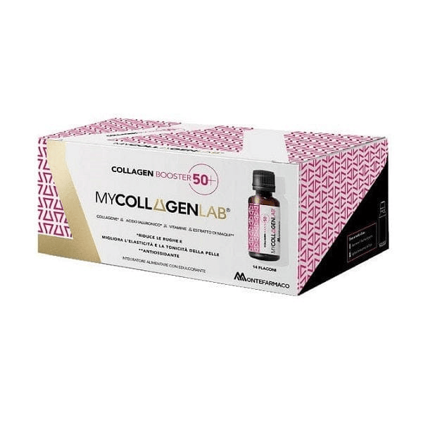 MyCollagenLab Collagen Booster 50+ 14 Flaconcini da 25ml Integratore di Collagene Marino Antirughe