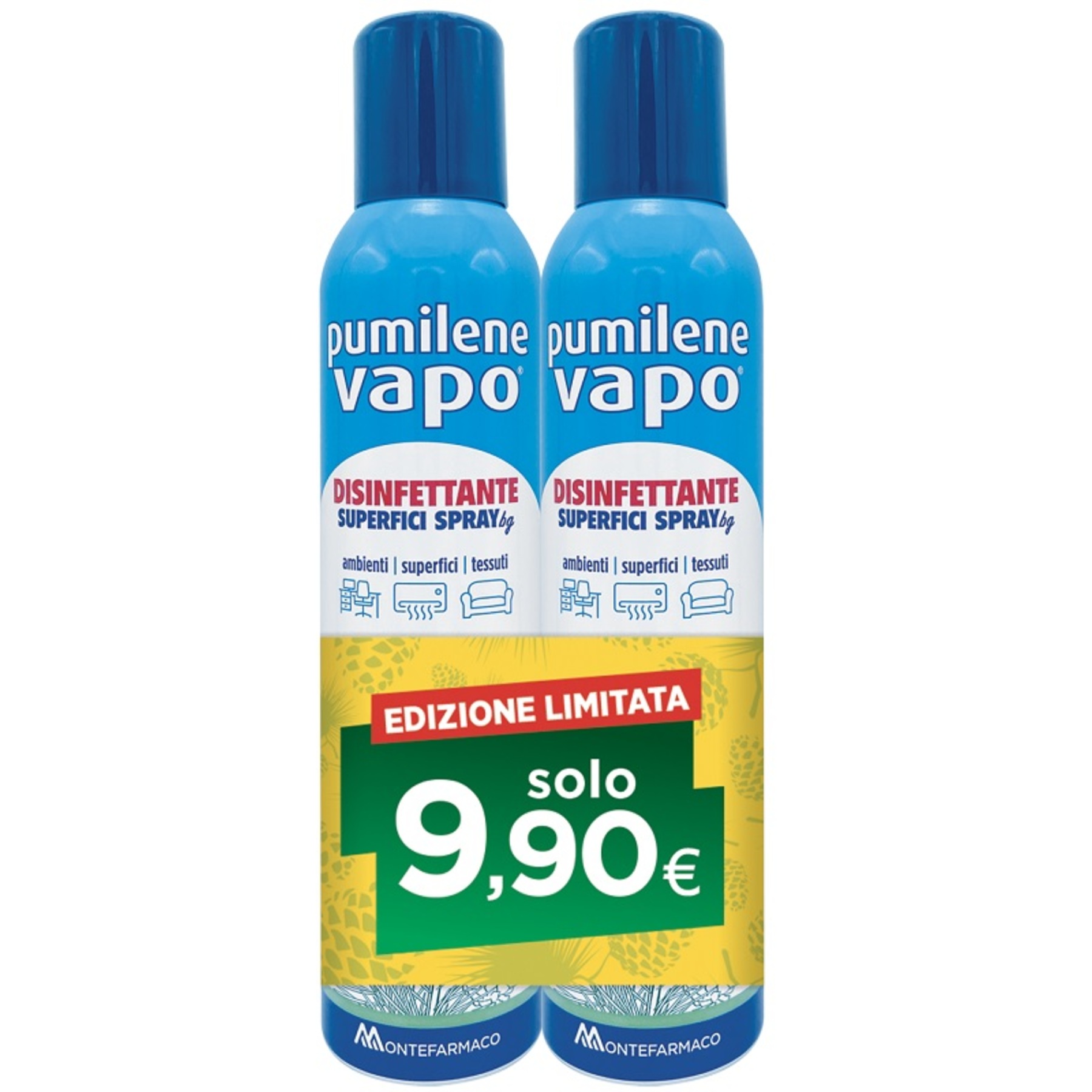 Pumilene Vapo Disinfettante Superfici Spray 2x250 ml Set