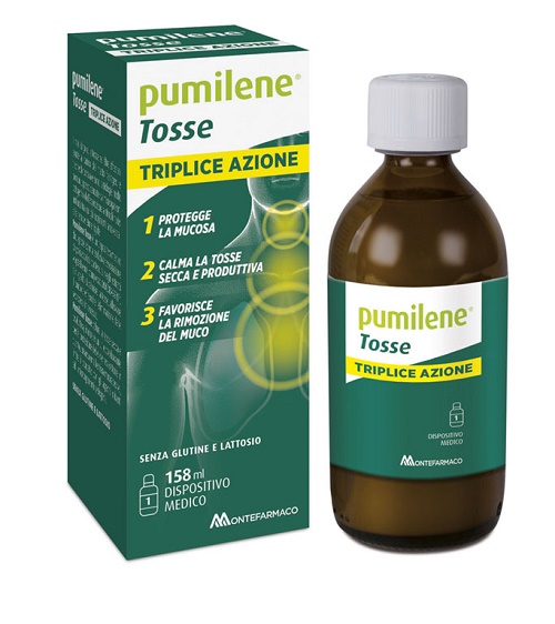 Pumilene Tosse Sciroppo Triplice Azione Dispositivo Medico, 158ml — confronto prezzi