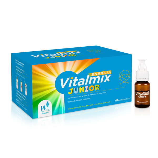 Vitalmix Energia Junior Integratore Vitamine e Minerali per Bambini 14 Flaconcini