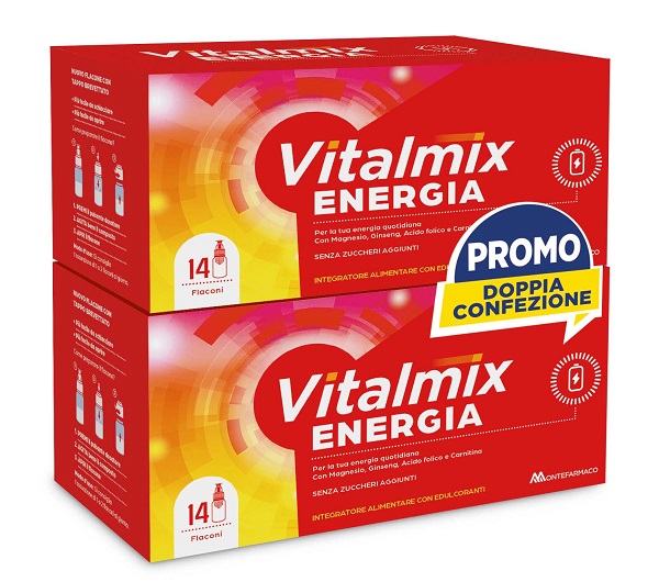 VITALMIX ENERGIA BIPACK 14+14 FLACONCINI - Integratore contro stanchezza e affaticamento
