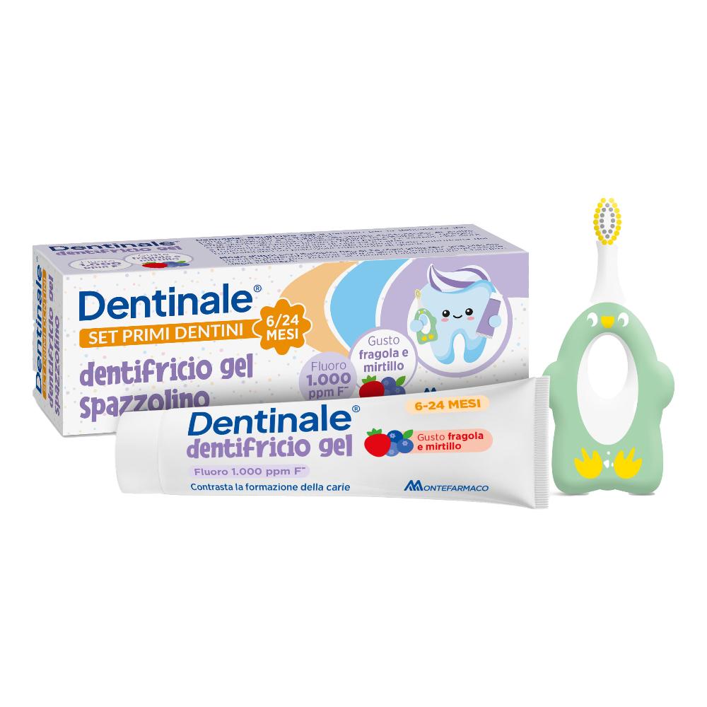 Dentinale Primi Dentini Set Dentifricio + Spazzolino 1 pz