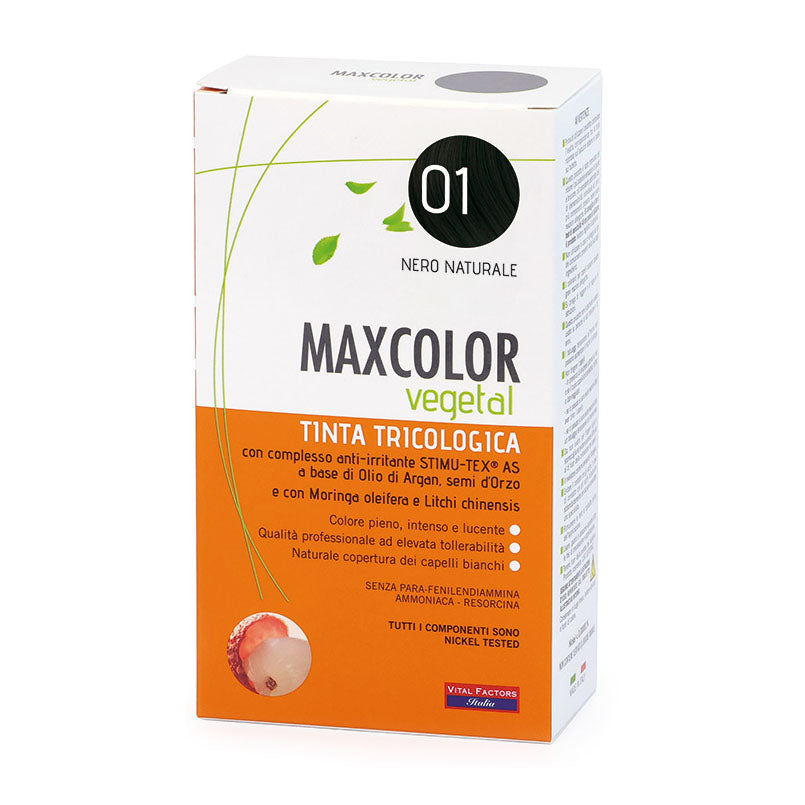 Max Color Vegetal 01 Nero Naturale Tinta Tricologica 140ml