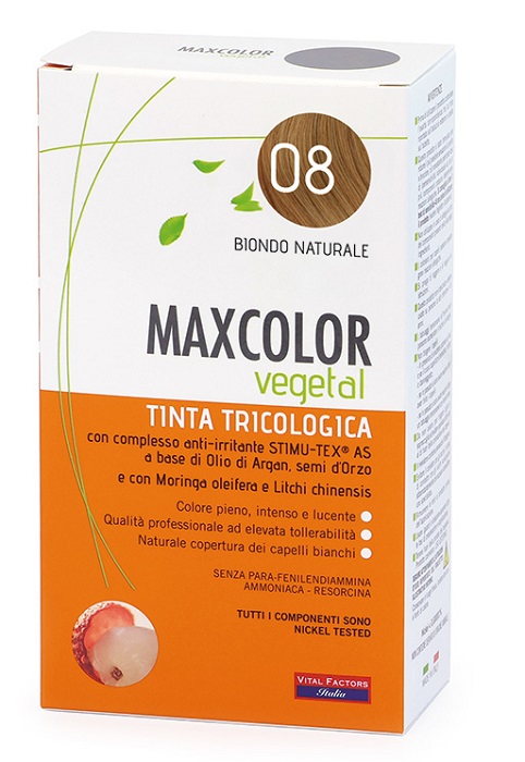 Vital Factors MaxColor Vegetal Tinta Tricologica 08 Biondo Naturale — confronto prezzi