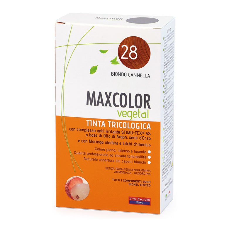 Vital Factors MaxColor Vegetal Tinta Tricologica 28 Biondo Cannella — confronto prezzi