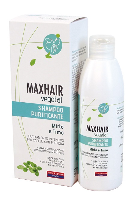 Vital Factors MaxHair Vegetal Shampoo Purificante 200 ml