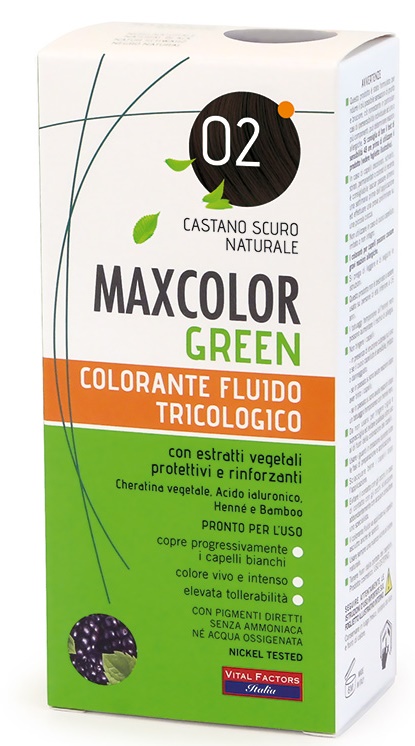 Vital Factors Max Color - Green Colorazione Tricologica 2 Castano Scuro Naturale