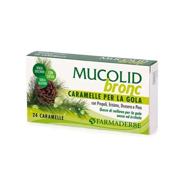 Farmaderbe Mucolid Bronc Caramelle Propoli E Pino 24 Caramelle