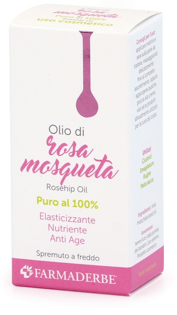 Farmaderbe Olio di Rosa Mosqueta Puro 100%, 15ml